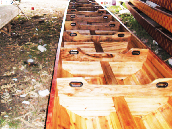 全木制28人傳統龍舟